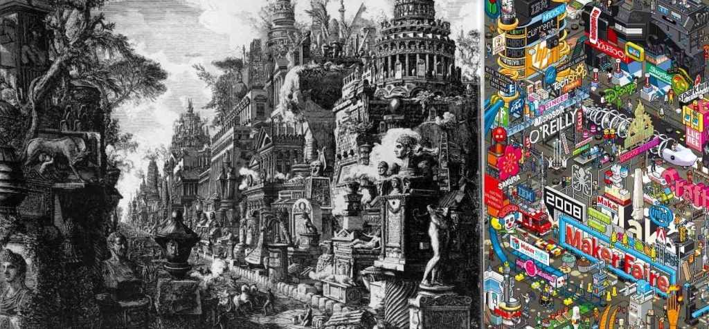 museumrandom, still, Piranese vs. eBoy, pol guezennec 2013
