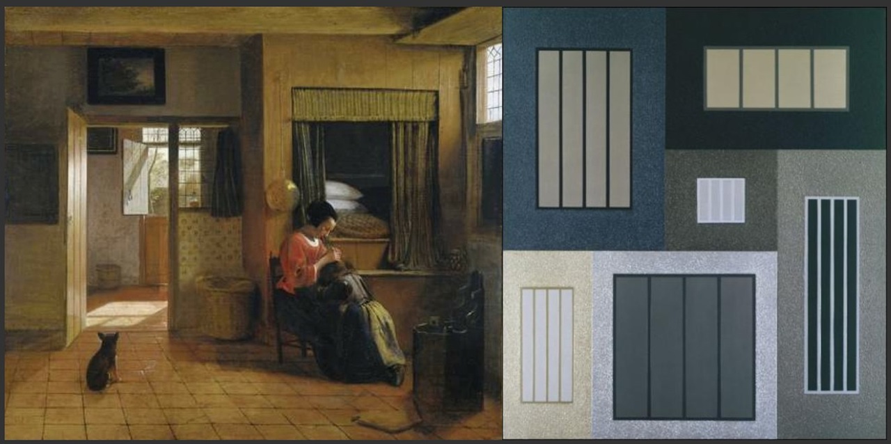 museumrandom, still, Pieter de Hooch vs. Peter Halley, pol guezennec 2014
